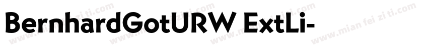 BernhardGotURW ExtLi字体转换